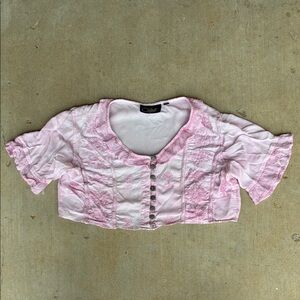 Celine Pink Crop Top
